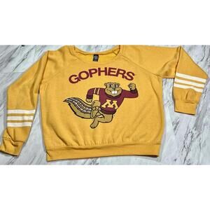 Minnesota Gophers Vintage Graphic Sweatshirt Mens M NCAA College #9